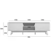Rack para tv San Francisco 180cm con Listones de Madera en Madera natural - Muebles para TV, Uruguay | Balton, vista 4 de 10