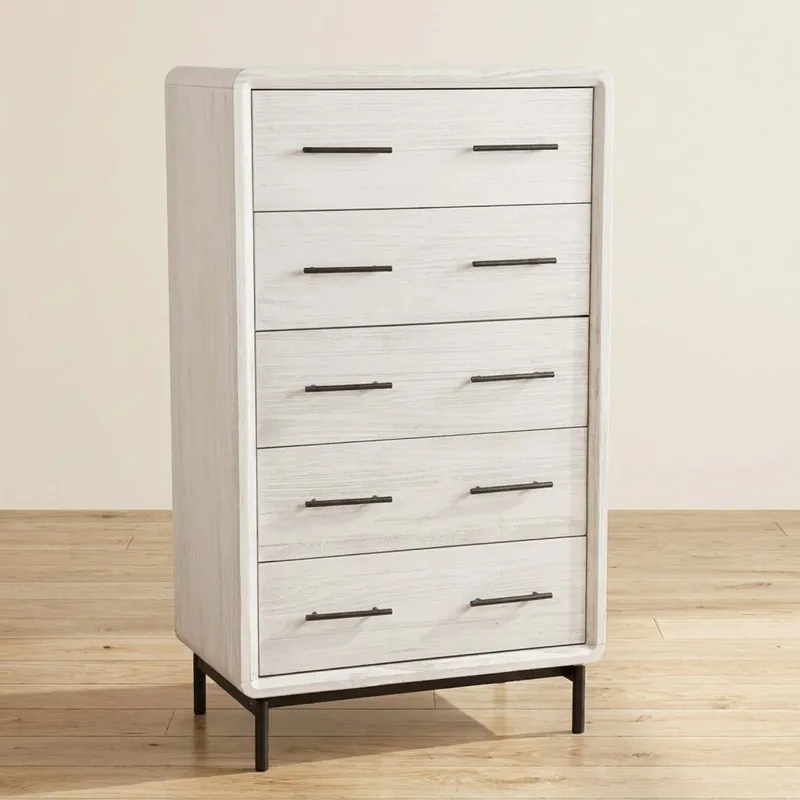Cómoda Cajonera Madera Blanco Westbrook en Blanco - Cómodas, Uruguay | Divino