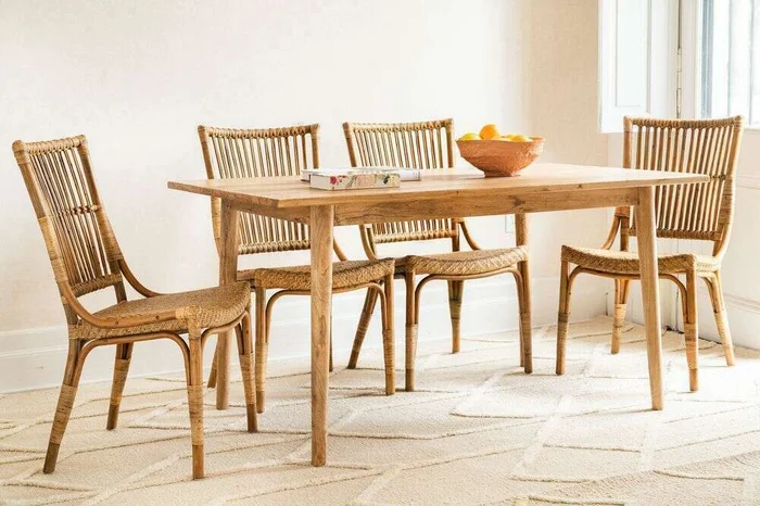 MESA COMEDOR NORDICA - OLMO NATURAL - 1.50 X 0.90 MTS - Mesas de comedor, Uruguay | La Iberica, vista 2