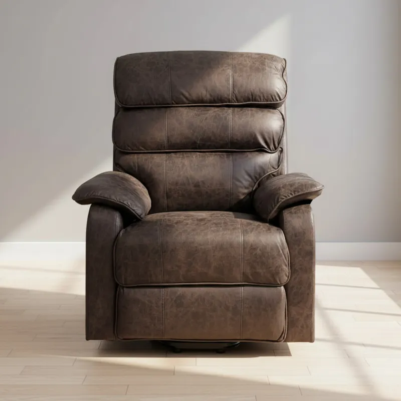 Recliner C/lift Pu Marron Alfa en Marrón - Sillones y sofás, Uruguay | Divino
