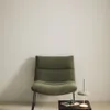 Butaca Asen - de chenilla verde y patas de acero negro FSC 100% en Verde - Butacas, banquetas y puffs, Uruguay | Kavehome, vista 2 de 9