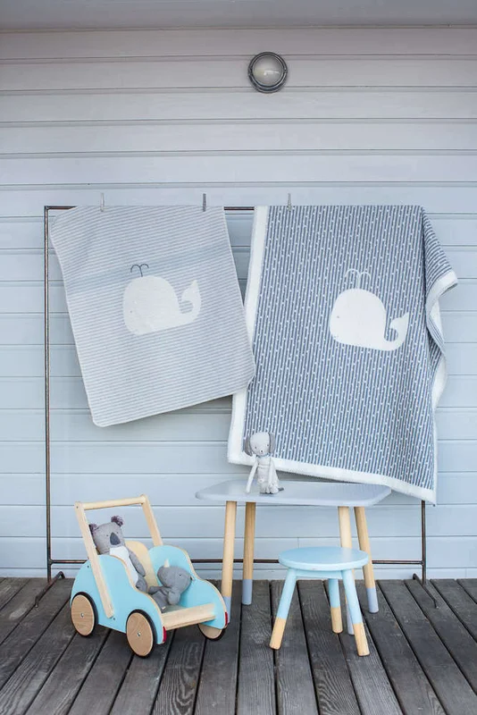 MANTA AUSTRIACA KIDS - BALLENA GRIS en Gris - Textiles, Uruguay | La Iberica, vista 4