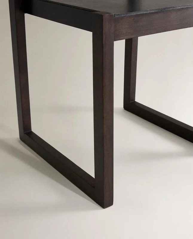 SILLA ESTRUCTURA MADERA Y PIEL - Sillas, Uruguay | Zara Home, vista 6