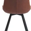 Silla de comedor HYGUM giratoria polipiel cognac/negro en Marrón - Sillas, Uruguay | JYSK, vista 3 de 5