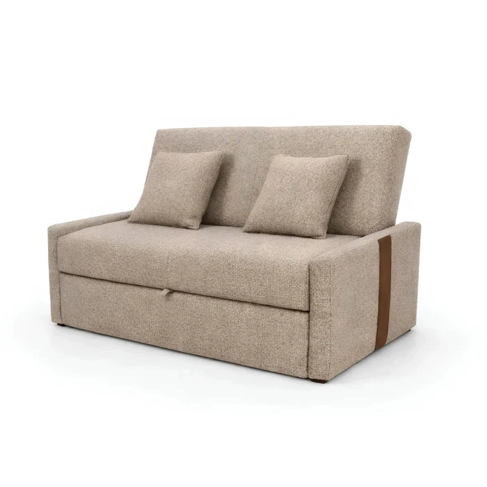 Sillón Sofá Cama Charlotte - Marrón Claro en Beige - Sillones y sofás, Uruguay | Ecowood, vista 4