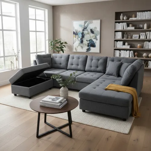 Sillón Esquinero con Baúl – Las Vegas (Derecho) - Sillones y sofás, Uruguay | Delta Center