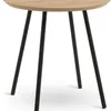 Mesa auxiliar NYBO Ø40 roble/negro en Roble/negro - Mesas de arrimo, Uruguay | JYSK, vista 1 de 5