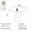 Mesa de Comedor Milano Redonda 115CM - 100% MDF - Mesas de comedor, Uruguay | Balton, vista 5 de 6