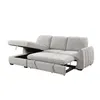 Rinconera Cama Thesi (C/Baúl) - Tela Microfibra - Chaise izquierdo - City 451 (Gris) en Gris - Sillones y sofás, Uruguay | NYR, vista 4 de 4