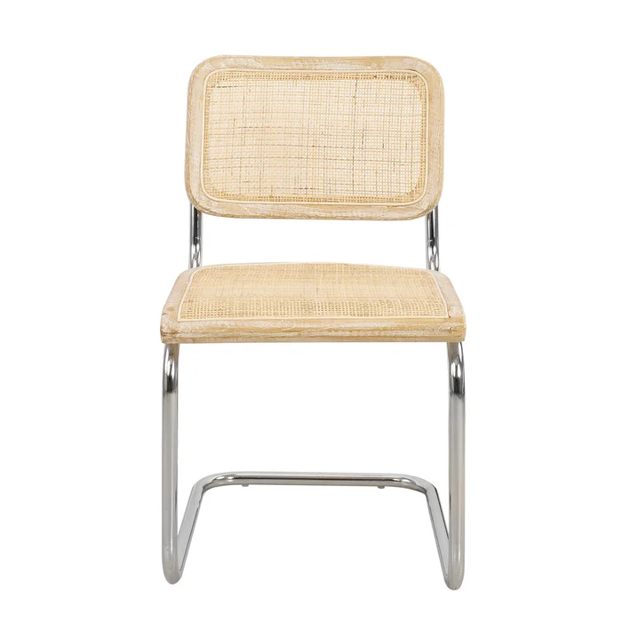Silla Rattan-y-madera Natural-beige Bauhaus en Madera natural - Sillas, Uruguay | Divino, vista 4