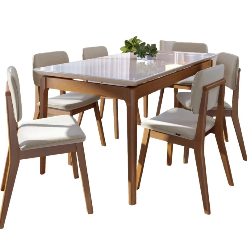 Mesa de Comedor Wind Big - Línea Nevada- Rectangular en Multicolor - Mesas de comedor, Uruguay | Ecowood, vista 4