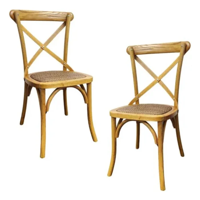 Promo 2 Sillas Vienesa en Madera natural - Sillas, Uruguay | La Cueva Muebles