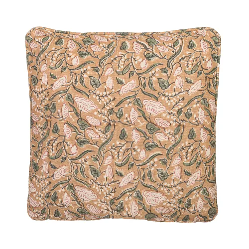 Almohadon Algodon Marron Cecile Tostado en Marrón - Textiles, Uruguay | Divino