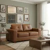 SOFA 100% CUERO - MODELO DOMINI 2 CUERPOS - MARRON en Marrón - Sillones y sofás, Uruguay | Champagne Home, vista 2 de 5