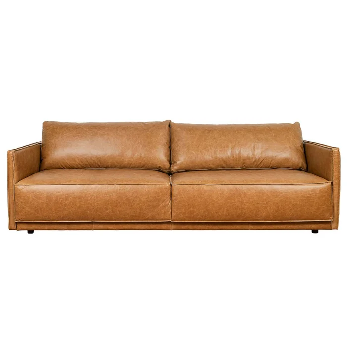 Sillón Cuero-100-natural Marron Romeo Camel en Beige - Sillones y sofás, Uruguay | Divino, vista 3
