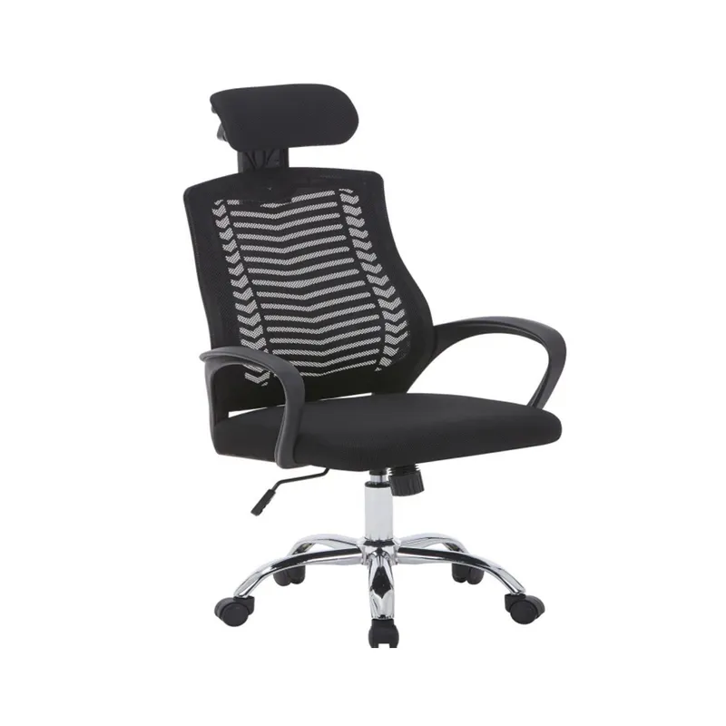 SILLA DE ESCRIOTORIO RH NEGRA ASIENTO MALLA MC056AD01 en Negro - Escritorios y sillas de escritorio, Uruguay | Rosas Hermanos