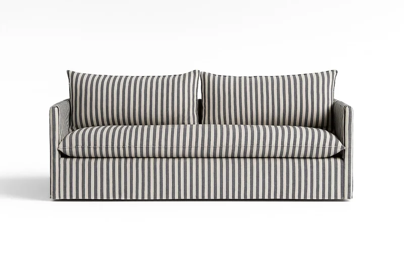 Sofá con funda a rayas en Multicolor - Sillones y sofás, Uruguay | Pieza Clave, vista 8