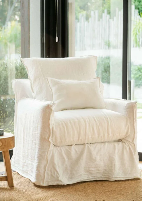 SILLON ALMA LINO BLANCO - 1 CUERPO - Sillones y sofás, Uruguay | La Iberica