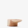Mesa de centro Mosi con pie de madera maciza de mungur - 90 x 50 cm en Madera natural - Mesas de living, Uruguay | Kavehome, vista 1 de 5