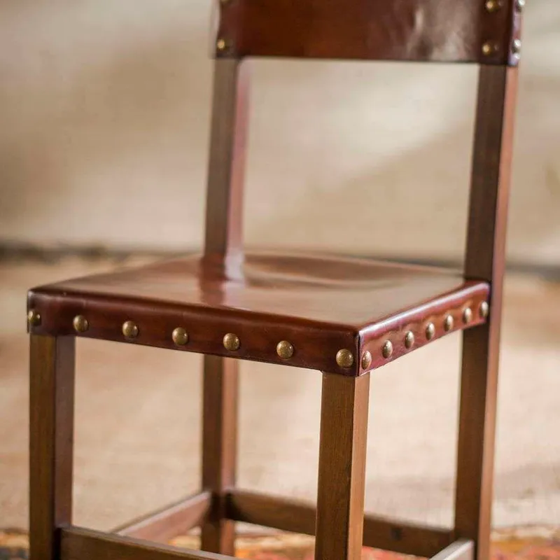 SILLA DE COMEDOR CON SUELA - MADERA OSCURA en Marrón - Sillas, Uruguay | La Iberica