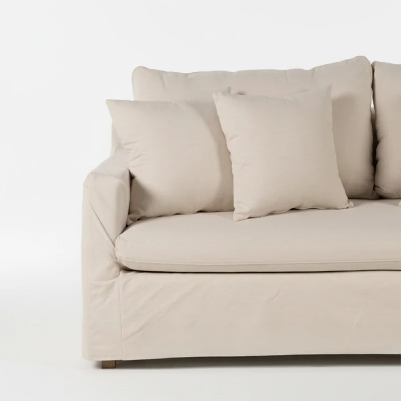 Sofá Summer con Funda - Tela Rústica - 2,5 cuerpos - TD5260-1635 (Beige) en Beige - Sillones y sofás, Uruguay | Nyr, vista 5