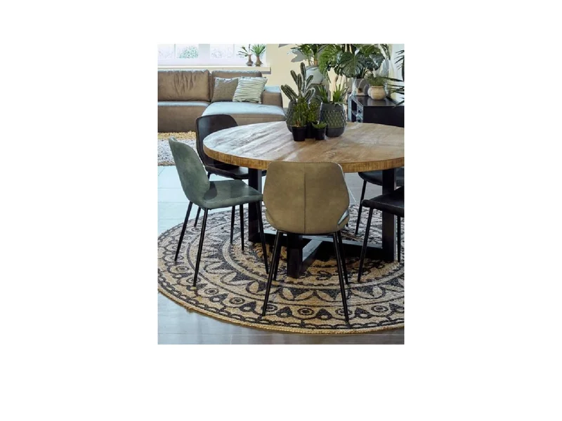Mesa de Comedor redonda IRON 1.10m en Multicolor - Mesas de comedor, Uruguay | Finkel, vista 3