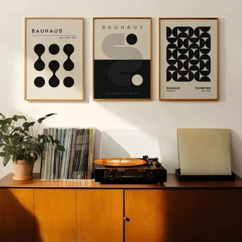 Bauhaus - Black Vintage en Multicolor - Láminas, Uruguay | La Cuadrería