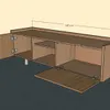 Rack PLISSE 1.60 m Madera en Madera natural - Muebles para TV, Uruguay | Finkel, vista 4 de 4