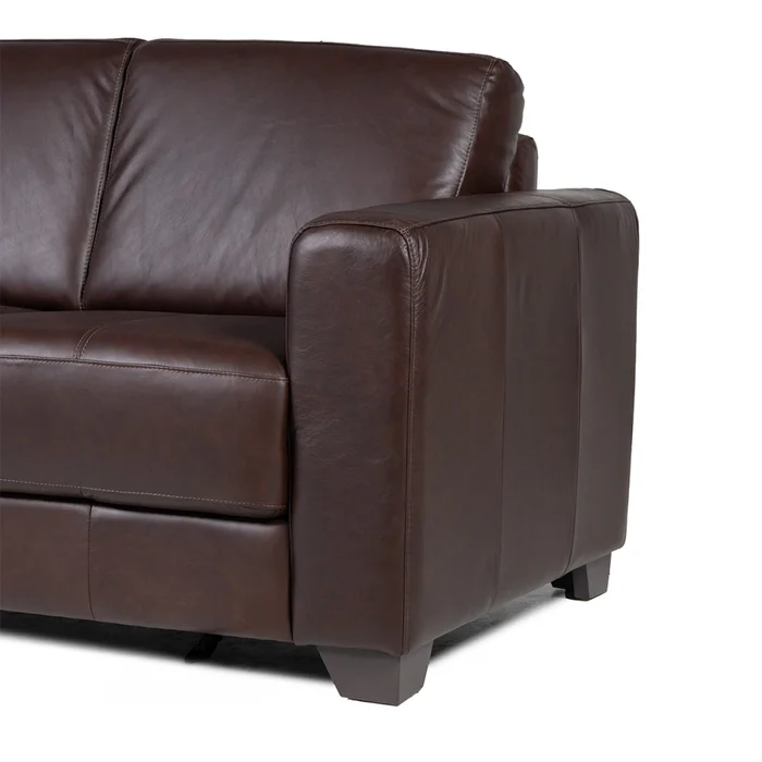 Sofá Napoli - Cuero Advanced - 2 cuerpos - Havana - (Preventa) en Gris - Sillones y sofás, Uruguay | Nyr, vista 4