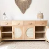 Aparador alacena con esterilla natural en Madera natural - Decoración, Uruguay | Decoramuss, vista 2 de 4