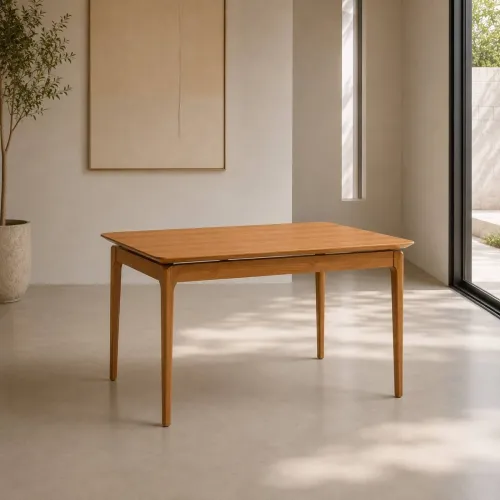 Mesa de Comedor Wind - 120 x 90 - Canela en Blanco - Mesas de comedor, Uruguay | NYR