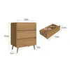 Cajonera Alba – 3 cajones | Roble - Aparadores y recibidores, Uruguay | RM Muebles y Deco, vista 3 de 4