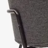 Silla Yunia - gris oscuro con patas de acero con acabado pintado negro en Negro - Sillas, Uruguay | Kavehome, vista 6 de 9