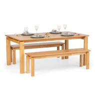 Mesa de Comedor Piazza 1,80mt en Madera natural - Mesas de comedor, Uruguay | Casa Brava, vista 8