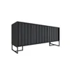 Aparador Trendy Negro (Pie Negro) 160 cm - Aparadores y recibidores, Uruguay | Berna home, vista 1 de 4