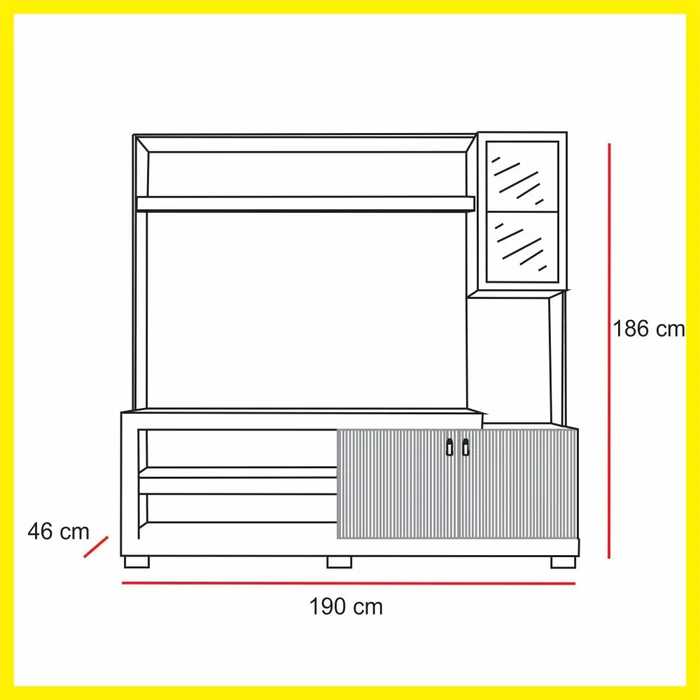 Producto: Modular 114 de AMARELO - Muebles para TV, Uruguay | Amarelo, vista 2