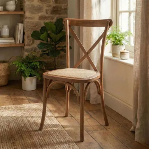 Silla de Comedor Clásica - Vienesa - Nogal en Madera natural - Sillas, Uruguay | Ecowood