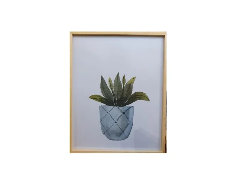 Marco Natural Flower Pot lll en Madera natural - Decoración de pared, Uruguay | Finkel