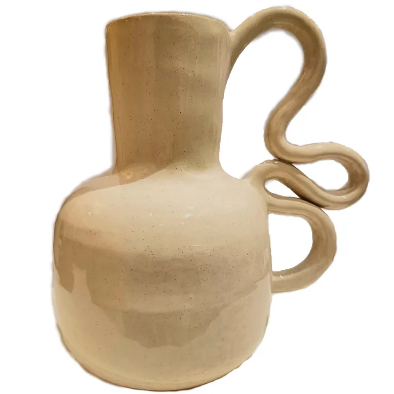 Elise Vase, Stoneware en Beige - Jarrones, Uruguay | Tutto Deco