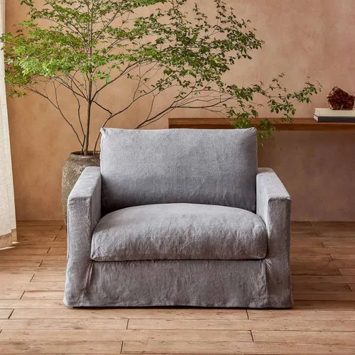 Butaca con funda Lia en Gris - Sillones y sofás, Uruguay | Pieza Clave