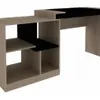 ESCRITORIO 2X1 NOGAL-NEGRO - Escritorios y sillas de escritorio, Uruguay | Que Sal Muebleria, vista 4 de 10