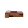 Cama Madera Maciza Con Cajones - 1 plaza - Linea charme / Funcional - Amendoa en Marrón - Dormitorio, Uruguay | Rústico Hogar, vista 3 de 4