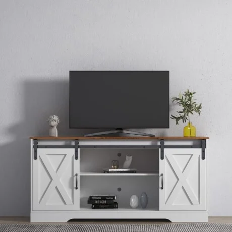 Rack de tv Ohio en Blanco - Muebles para TV, Uruguay | La Cueva Muebles, vista 11
