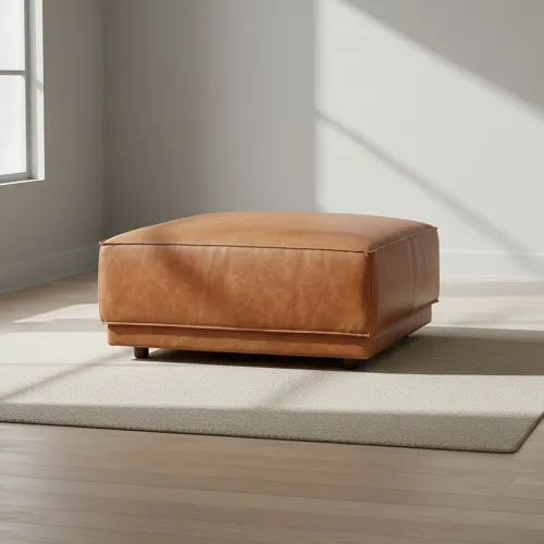 Sillón Cuero-100-natural Camel Romeo en Marrón - Sillones y sofás, Uruguay | Divino