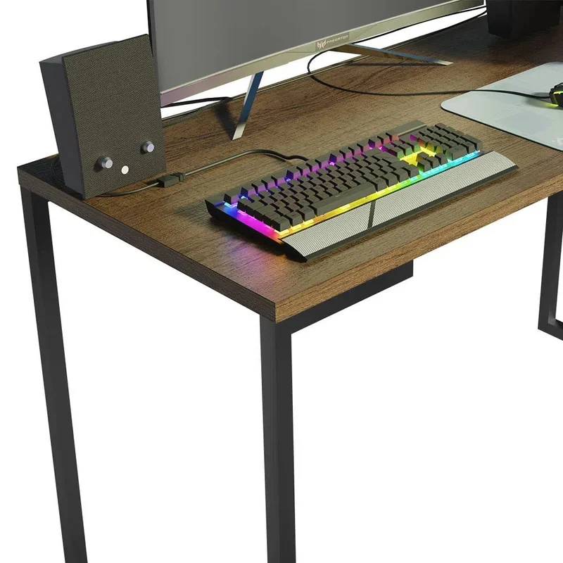 Mesa de escritorio Industrial Madera y Hierro 120cm en Negro - Escritorios, Uruguay | Balton, vista 21