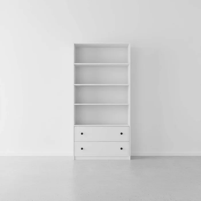 Biblioteca Mdf Blanco Americana en Blanco - Bibliotecas, Uruguay | Divino