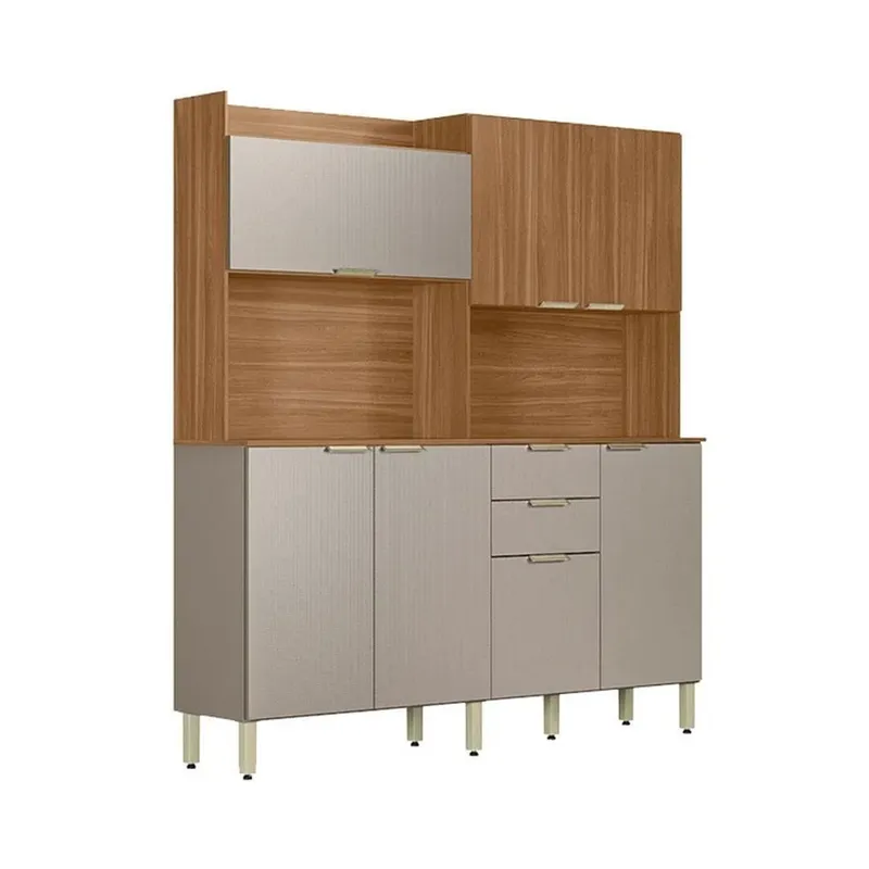 Kit De Cocina Completo 7 Puertas 2 Cajones 100% Mdp en ALMENDRA TOUCH NUDE PRIME - Sillones y sofás, Uruguay | Soy Hogar