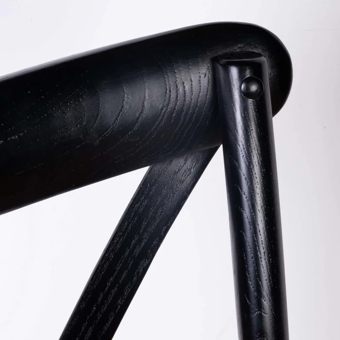Silla De Comedor Madera Negro Cruceta en Negro - Sillas, Uruguay | Divino, vista 7