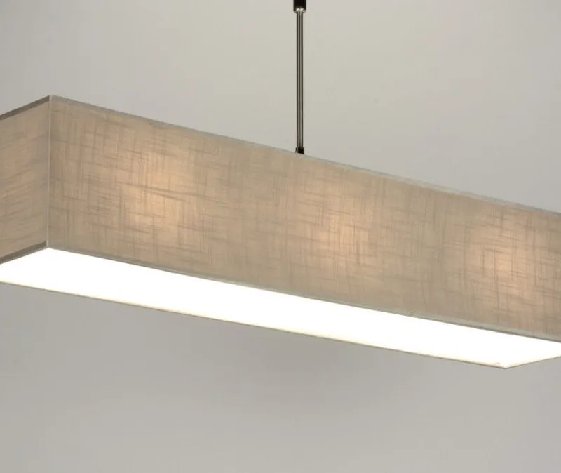Colgante rectangular taupe en Beige - Lámparas colgantes, Uruguay | La Perla