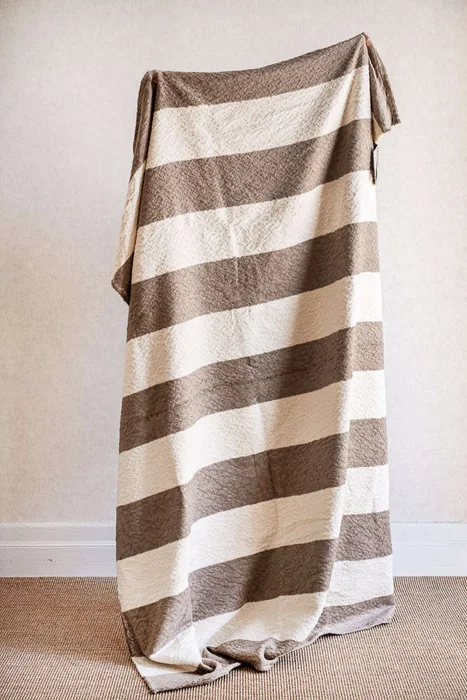 MANTA AUSTRIACA MAISON BROWN - 2.00 X 1.50 MTS en Marrón - Textiles, Uruguay | La Iberica